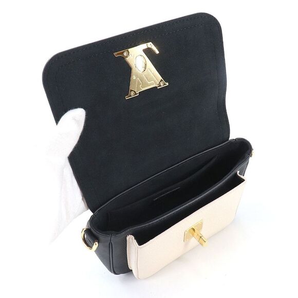 Louis Vuitton Lockme Tender Chain Shoulder Bag Leather Noir - Picture 6 of 9